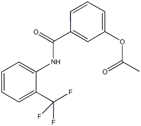 3-({[2-(trifluoromethyl)phenyl]amino}carbonyl)phenyl acetate,305361-24-4,结构式