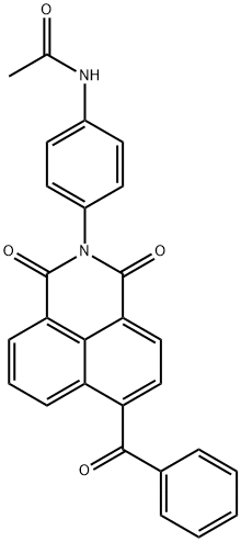 N-[4-(6-benzoyl-1,3-dioxo-1H-benzo[de]isoquinolin-2(3H)-yl)phenyl]acetamide,305374-41-8,结构式