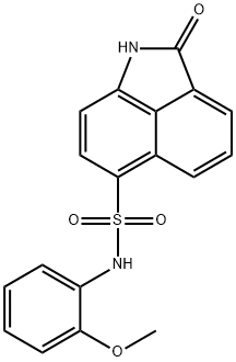 N-(2-methoxyphenyl)-2-oxo-1,2-dihydrobenzo[cd]indole-6-sulfonamide Structure