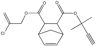 2-(2-chloro-2-propenyl) 3-(1,1-dimethyl-2-propynyl) bicyclo[2.2.1]hept-5-ene-2,3-dicarboxylate 结构式