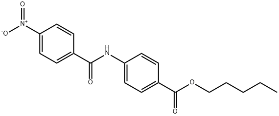 pentyl 4-({4-nitrobenzoyl}amino)benzoate Struktur