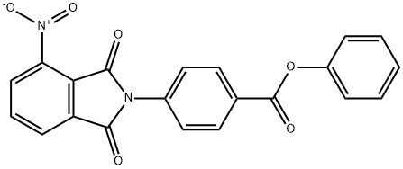 phenyl 4-{4-nitro-1,3-dioxo-1,3-dihydro-2H-isoindol-2-yl}benzoate Structure