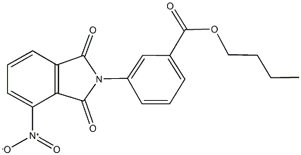 butyl 3-{4-nitro-1,3-dioxo-1,3-dihydro-2H-isoindol-2-yl}benzoate,305856-67-1,结构式