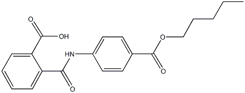 2-({4-[(pentyloxy)carbonyl]anilino}carbonyl)benzoic acid 结构式