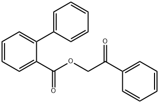 2-oxo-2-phenylethyl [1,1'-biphenyl]-2-carboxylate 结构式