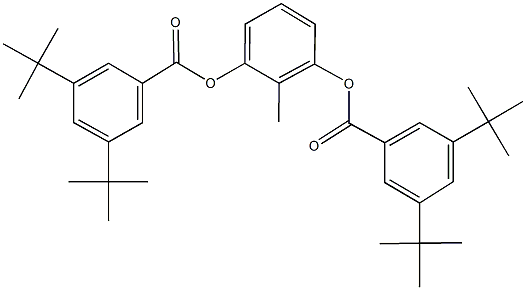 3-[(3,5-ditert-butylbenzoyl)oxy]-2-methylphenyl 3,5-ditert-butylbenzoate,305857-91-4,结构式