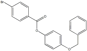 4-(benzyloxy)phenyl 4-bromobenzoate Struktur