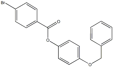 4-(benzyloxy)phenyl 4-bromobenzoate,305858-06-4,结构式