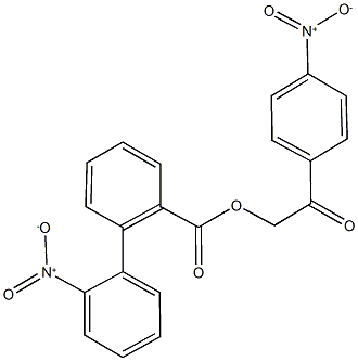 2-{4-nitrophenyl}-2-oxoethyl 2'-nitro[1,1'-biphenyl]-2-carboxylate|