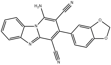 1-amino-3-(1,3-benzodioxol-5-yl)pyrido[1,2-a]benzimidazole-2,4-dicarbonitrile|