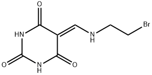 5-(((2-bromoethyl)amino)methylidene)pyrimidine-2,4,6(1H,3H,5H)-trione Structure