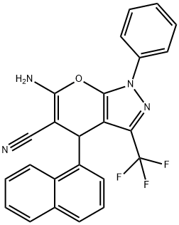 305865-90-1 6-amino-4-(1-naphthyl)-1-phenyl-3-(trifluoromethyl)-1,4-dihydropyrano[2,3-c]pyrazole-5-carbonitrile