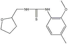 N-(2-methoxy-4-methylphenyl)-N'-(tetrahydro-2-furanylmethyl)thiourea Structure