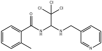 2-methyl-N-{2,2,2-trichloro-1-[(3-pyridinylmethyl)amino]ethyl}benzamide Structure