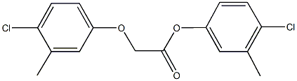 4-chloro-3-methylphenyl (4-chloro-3-methylphenoxy)acetate Struktur