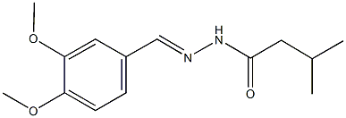 N'-(3,4-dimethoxybenzylidene)-3-methylbutanohydrazide,306285-62-1,结构式