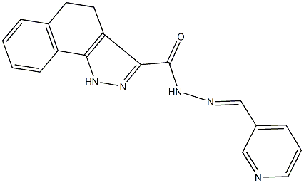 N'-(3-pyridinylmethylene)-4,5-dihydro-1H-benzo[g]indazole-3-carbohydrazide 化学構造式