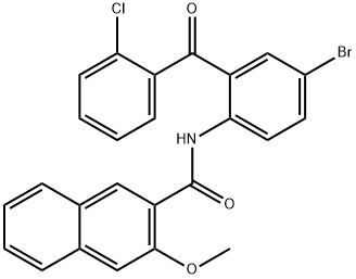 N-[4-bromo-2-(2-chlorobenzoyl)phenyl]-3-methoxy-2-naphthamide Struktur