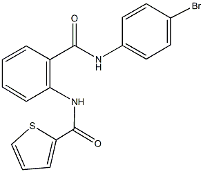 N-{2-[(4-bromoanilino)carbonyl]phenyl}-2-thiophenecarboxamide Structure