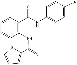 N-{2-[(4-bromoanilino)carbonyl]phenyl}-2-thiophenecarboxamide,306319-09-5,结构式