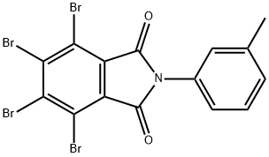 4,5,6,7-tetrabromo-2-(3-methylphenyl)-1H-isoindole-1,3(2H)-dione Struktur