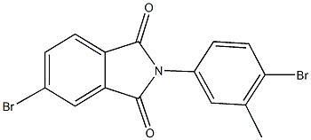 5-bromo-2-(4-bromo-3-methylphenyl)-1H-isoindole-1,3(2H)-dione,306320-57-0,结构式