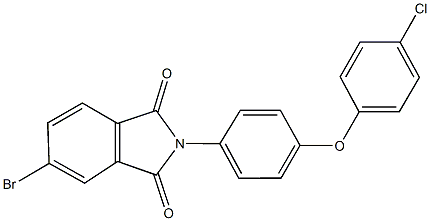5-bromo-2-[4-(4-chlorophenoxy)phenyl]-1H-isoindole-1,3(2H)-dione Structure