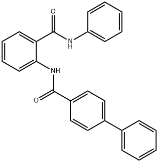 N-[2-(anilinocarbonyl)phenyl][1,1'-biphenyl]-4-carboxamide Struktur