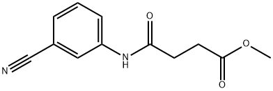 methyl 4-(3-cyanoanilino)-4-oxobutanoate 化学構造式