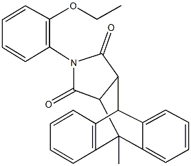 17-(2-ethoxyphenyl)-1-methyl-17-azapentacyclo[6.6.5.0~2,7~.0~9,14~.0~15,19~]nonadeca-2,4,6,9,11,13-hexaene-16,18-dione,306731-79-3,结构式