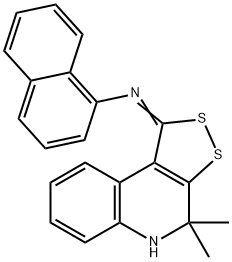 N-(4,4-dimethyl-4,5-dihydro-1H-[1,2]dithiolo[3,4-c]quinolin-1-ylidene)-N-(1-naphthyl)amine|