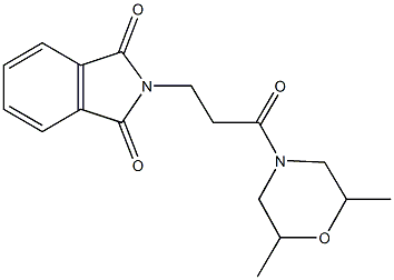 2-[3-(2,6-dimethyl-4-morpholinyl)-3-oxopropyl]-1H-isoindole-1,3(2H)-dione 结构式