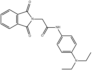 N-[4-(diethylamino)phenyl]-2-(1,3-dioxo-1,3-dihydro-2H-isoindol-2-yl)acetamide 化学構造式