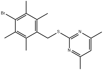 306746-19-0 2-[(4-bromo-2,3,5,6-tetramethylbenzyl)sulfanyl]-4,6-dimethylpyrimidine
