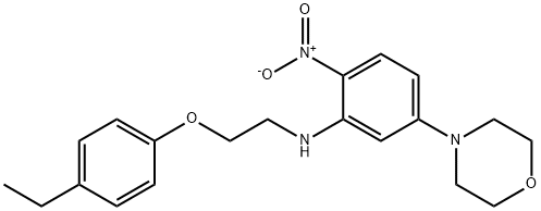 4-{3-{[2-(4-ethylphenoxy)ethyl]amino}-4-nitrophenyl}morpholine,306746-49-6,结构式