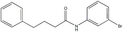 N-(3-bromophenyl)-4-phenylbutanamide Structure