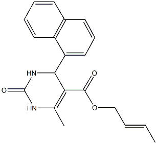 2-butenyl 6-methyl-4-(1-naphthyl)-2-oxo-1,2,3,4-tetrahydro-5-pyrimidinecarboxylate,306752-23-8,结构式
