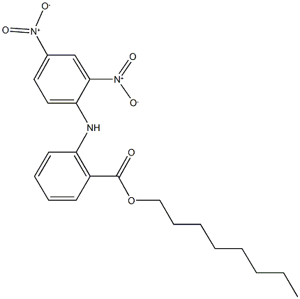 octyl 2-{2,4-bisnitroanilino}benzoate Structure