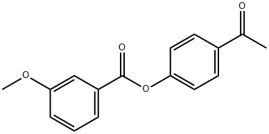 4-acetylphenyl 3-methoxybenzoate Struktur