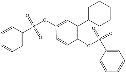 2-cyclohexyl-4-[(phenylsulfonyl)oxy]phenyl benzenesulfonate|