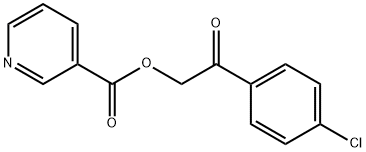 2-(4-chlorophenyl)-2-oxoethyl nicotinate Struktur