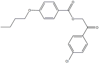 306764-26-1 2-(4-chlorophenyl)-2-oxoethyl 4-butoxybenzoate