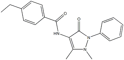 306765-10-6 N-(1,5-dimethyl-3-oxo-2-phenyl-2,3-dihydro-1H-pyrazol-4-yl)-4-ethylbenzamide