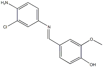 4-{[(4-amino-3-chlorophenyl)imino]methyl}-2-methoxyphenol|