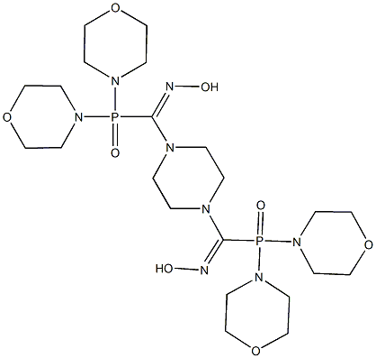 4-[[{4-[[di(4-morpholinyl)phosphoryl](hydroxyimino)methyl]-1-piperazinyl}(hydroxyimino)methyl](4-morpholinyl)phosphoryl]morpholine,306766-40-5,结构式