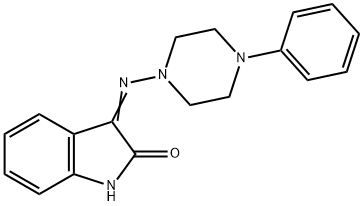 3-[(4-phenyl-1-piperazinyl)imino]-1,3-dihydro-2H-indol-2-one,306953-68-4,结构式