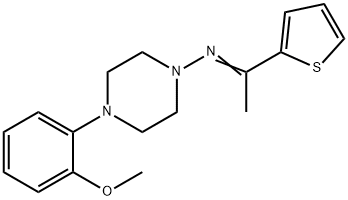 4-(2-methoxyphenyl)-N-[1-(2-thienyl)ethylidene]-1-piperazinamine Structure