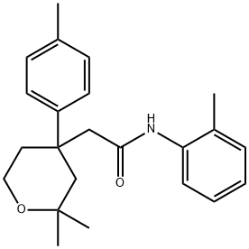 2-[2,2-dimethyl-4-(4-methylphenyl)tetrahydro-2H-pyran-4-yl]-N-(2-methylphenyl)acetamide|