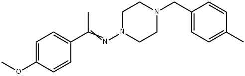 N-[1-(4-methoxyphenyl)ethylidene]-N-[4-(4-methylbenzyl)-1-piperazinyl]amine,306989-08-2,结构式