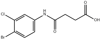 4-(4-bromo-3-chloroanilino)-4-oxobutanoic acid Structure